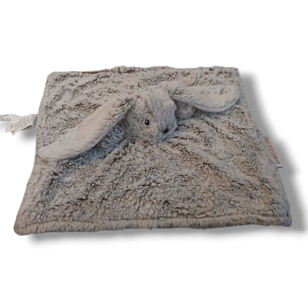 Blankets & Beyond Frosted Gray Bunny Security Blanket-Lovey-2023-14"x14"-Unisex - Picture 6 of 9